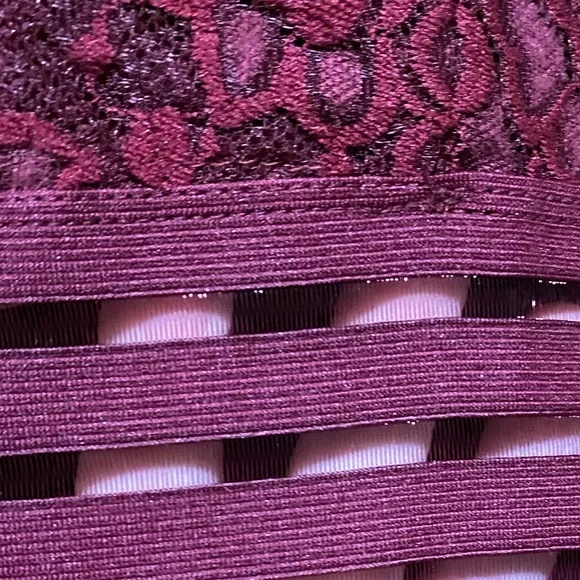 City Triangles Wine Mini Party Dress - Picture 4 of 6